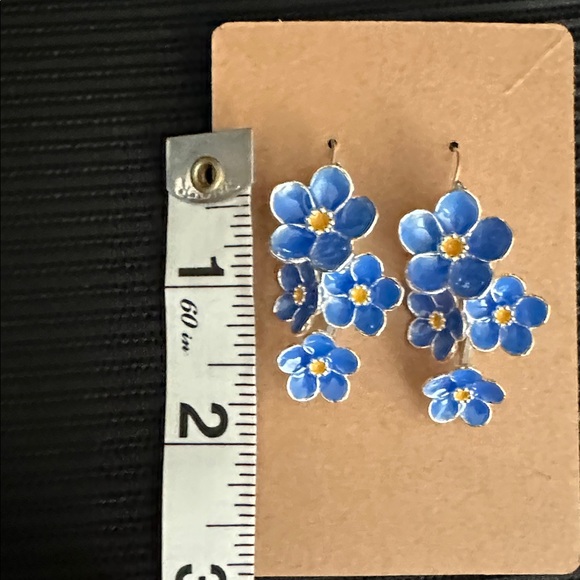 Handmade Sterling Silver Dangle Earrings - Picture 4 of 4